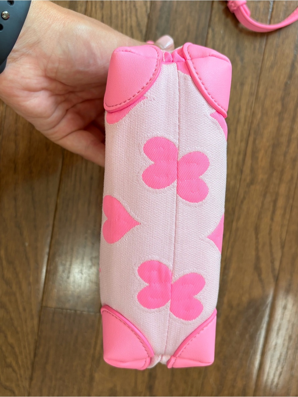 Stoney Clover Lane Pouchette Crossbody Bag - Flamingos & Bubblegum Color - Picture 11 of 14